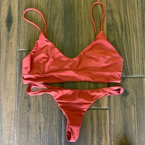 Benoa Swim Red Bikini Set